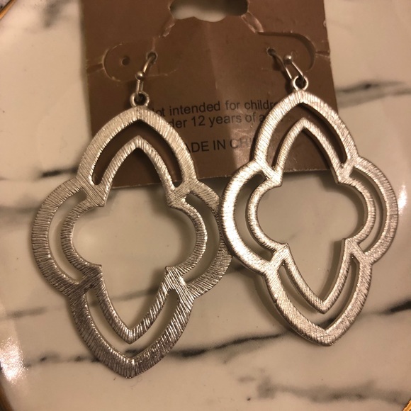 Silver Dangle Earrings - Picture 2 of 4
